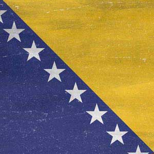 Bosnia and Herzegovina Flag Distressed Cochlear Nucleus 5 Sound Processor Skin